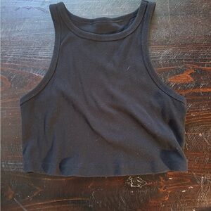 Wild Fable Black Sleeveless Crop Tank Top